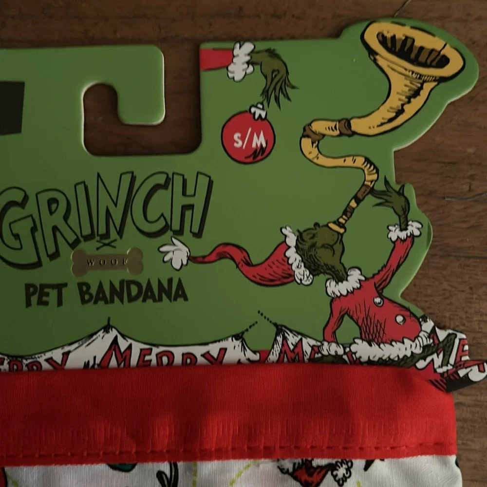 Grinch dog Bandana